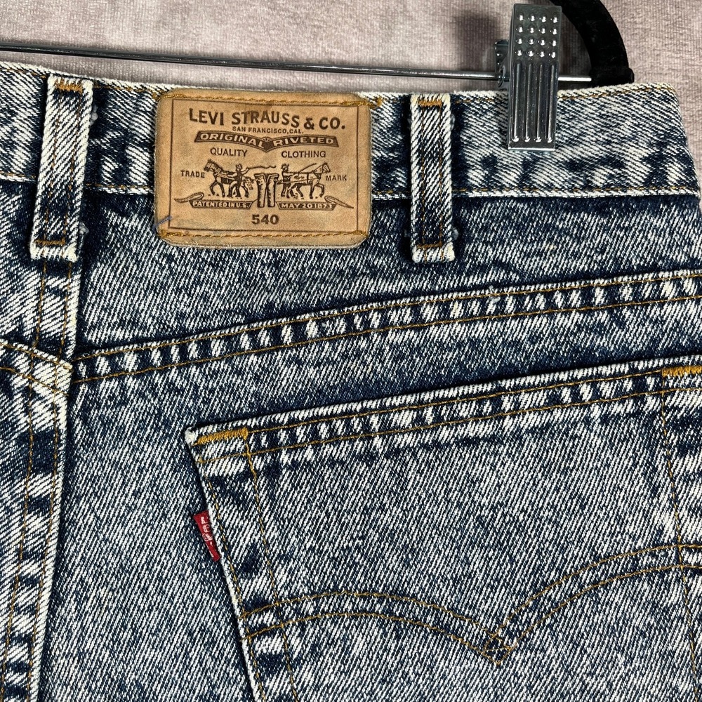 Vintage Levi's 540 Jeans Mens 38X32 Blue Stonewashed Straight Relaxed Fit 80s
